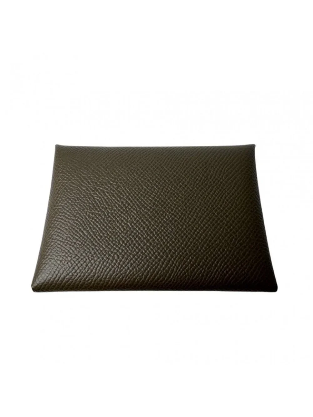 Hermes Calvi Duo Coin Case Vert Roden Epsom